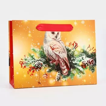 Пакет подарочный новогодний ламинированный