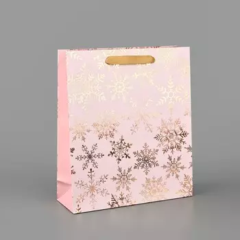 Пакет подарочный новогодний ламинированный