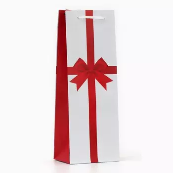 Пакет подарочный под бутылку, упаковка,