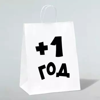 Пакет подарочный с приколами, крафт