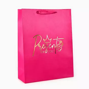 Пакет подарочный с тиснением