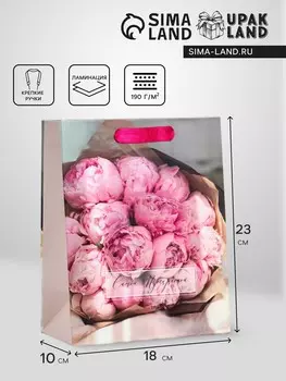 Пакет подарочный вертикальный