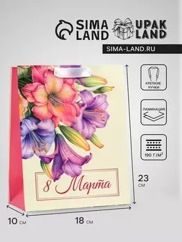 Пакет подарочный вертикальный