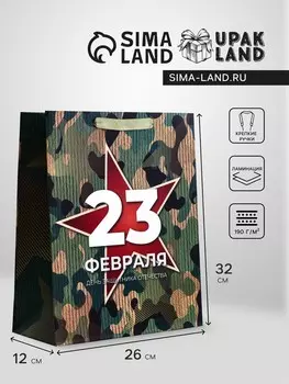 Пакет подарочный вертикальный