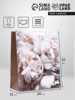 Пакет подарочный вертикальный