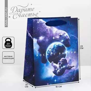 Пакет подарочный вертикальный, упаковка,