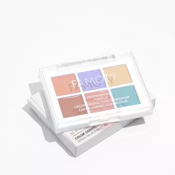 Палетка консилеров hidden treasure, 6 оттенков