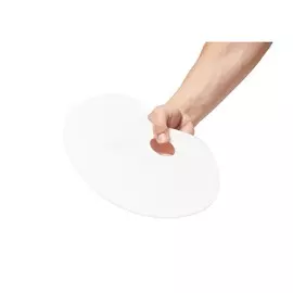 Палитра акриловая овальная 2 мм, 21x31 см, белая