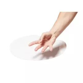 Палитра акриловая овальная 2 мм, 21x31 см, прозрачная