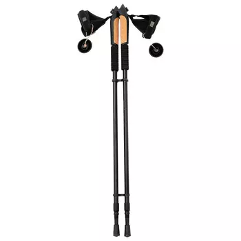 Палки для скандинавской ходьбы maclay alu 100, телескопические, 2-секционные, до 135 см, 2 шт.