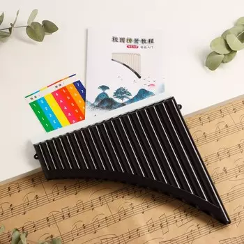 Пан-флейта music life 18 трубок, черная, c, 26 х 25 см