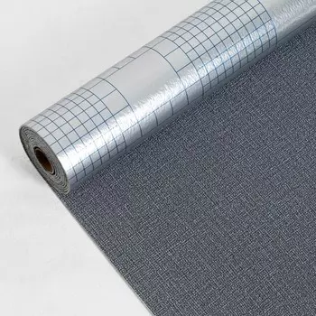 Панель пвх самоклеящаяся декоративная для стен, в рулоне, 280 х 50 см / 2 мм, темно-синяя