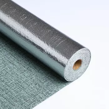 Панель пвх самоклеящаяся декоративная для стен, в рулоне, 280 х 50 см / 2 мм, темно-зеленая