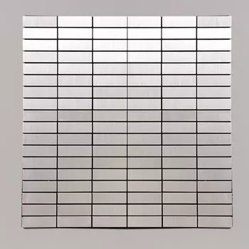 Панель самоклеящаяся 30*30см мозаика плитка серебристая