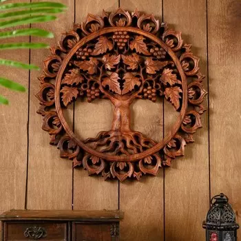 Панно резное дерево