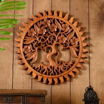 Панно резное дерево