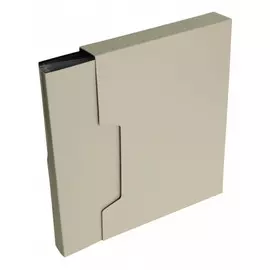 Папка c 100 вкладышами а4, 700 мкм, calligrata deluxe, 40 мм, в коробке, молочная