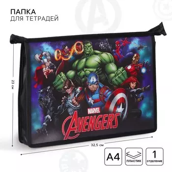 Папка для тетрадей, а4, на молнии,