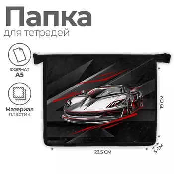 Папка д/тетрадей а5 молния сверху пластик пм-а5-29 artfox study мал