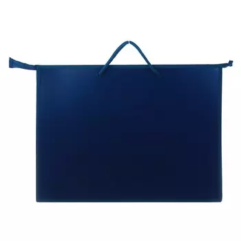 Папка для чертежей и рисунков a3, 420 х 343 х 50 мм, с ручками, пластиковая, молния сверху, 0.9 мм,