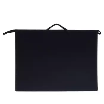 Папка для чертежей и рисунков a3, 420 х 343 х 50 мм, с ручками, пластиковая, молния сверху, 0.9 мм,