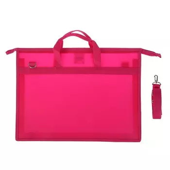 Папка для чертежей и рисунков a3, 420 х 343 х 50 мм, с ручками, пластиковая, молния сверху, 0.9 мм,