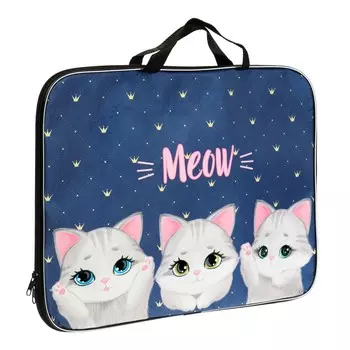 Папка с ручками, а3, текстильная, 47352 см