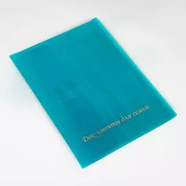 Папка для документов, 1 комплект, цвет бирюзовый