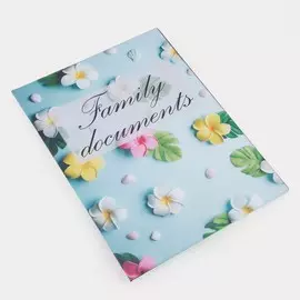 Папка для документов, 2 комплекта, цвет голубой