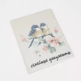 Папка для семейных документов, 4 комплекта, цвет бежевый