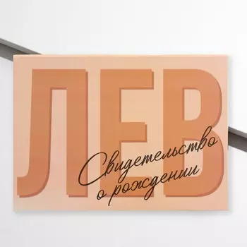 Папка для свидетельства о рождении