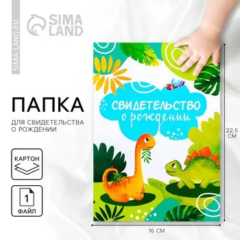 Папка для свидетельства о рождении