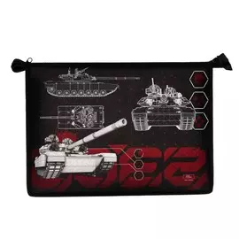 Папка для тетрадей а4, 325 х 230 х 55 мм, молния сверху, пластиковая, пм-а4-29 calligrata