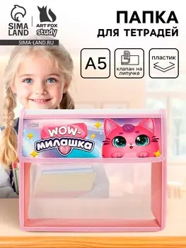 Папка для тетрадей, а5, пластиковая, 23195 см