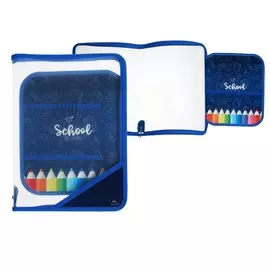 Папка для труда а4, 325 х 230 х 25 мм, молния вокруг, откидная планка, пластиковая, птр-1, calligrata