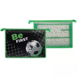 Папка для труда а4 calligrata, молния сверху, пластик,