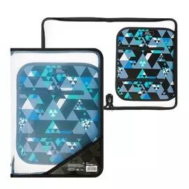 Папка для труда а4, молния вокруг, откидная планка, пластиковая calligrata