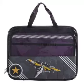 Папка для труда а4 с ручками, текстиль, пвх, 335 х 260 х 20 мм calligrata