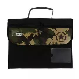 Папка для труда а4 с ручками, текстиль, раскладная, на липучке,