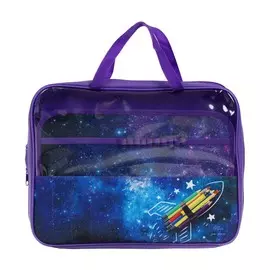 Папка для труда а4, 335 х 260 х 60 мм, с ручками текстиль, пвх, calligrata, птр-111,