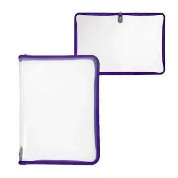 Папка пластиковая а4, 325 х 230 х 25 мм, молния вокруг, calligrata