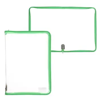 Папка пластиковая а4, 325 х 230 х 25 мм, молния вокруг, calligrata