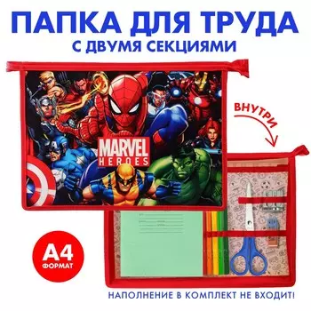 Папка пластиковая а4, на молнии,