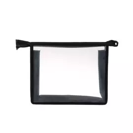 Папка пластиковая а5, молния сверху, прозрачная,