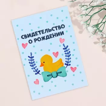 Папка под свидетельство о рождении, а5