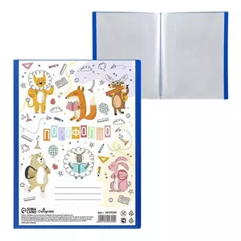 Папка-портфолио пластиковая а4, calligrata