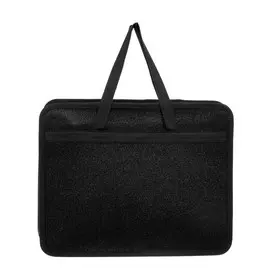 Папка с блестками, цвет черный