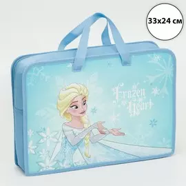 Папка пластиковая с ручками а4, на молнии, 83324 см,