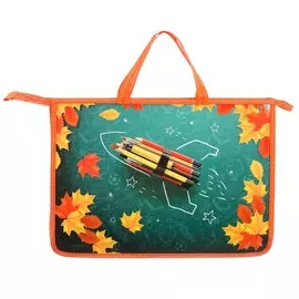 Папка с ручками а4, 335 х 235 х 55 мм, пластиковая, ручки-тесьма, calligrata