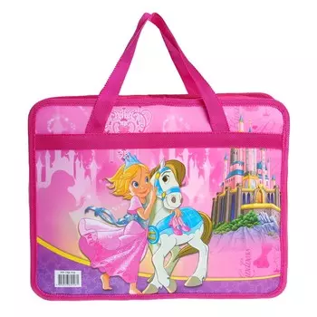 Папка с ручками пластиковая а4, 37 х 22 х 5 см